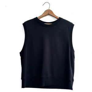 Leen Sheridan Oiron Terry Vest in‎ Black Organic Cotton - Size large